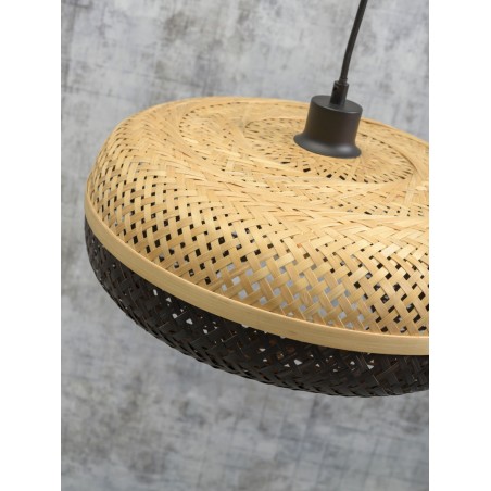 Juodos bambuko grindų lempa „Palawan“