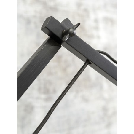 “Palawan” sieninis šviestuvas su juoda ranka ir dviem jungtimis