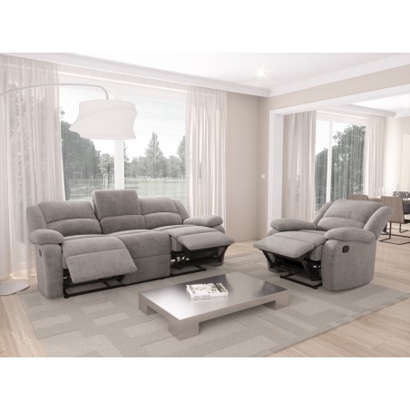 9121 3 vietų rankinė mikropluošto relaksacijos sofa