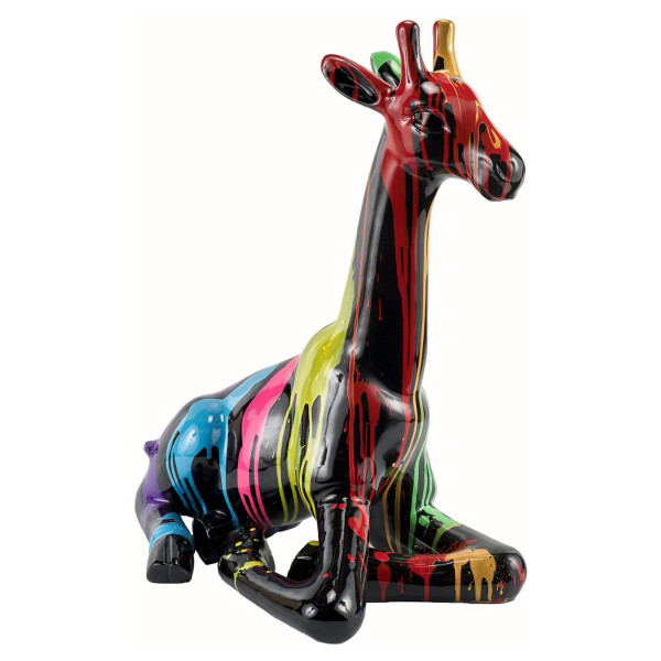 Sėdi žirafono skulptūra