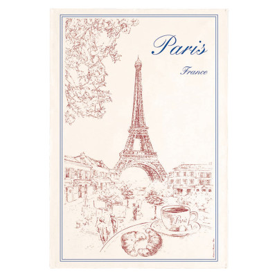 Eifelio bokšto arbatos rankšluostis