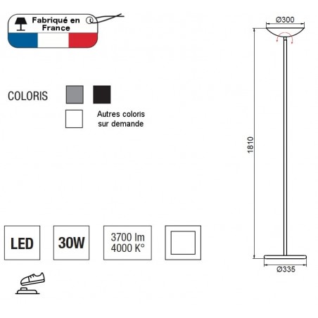 Zen LED grindų lempa