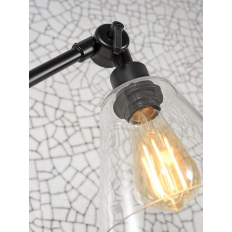 Galda lampa Amsterdam no caurspīdīga stikla