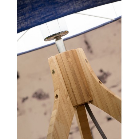 Annapurna galda lampa no dabīgā bambusa un lina