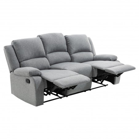 9121 3-vietīgs manuāls auduma relaksācijas dīvāns