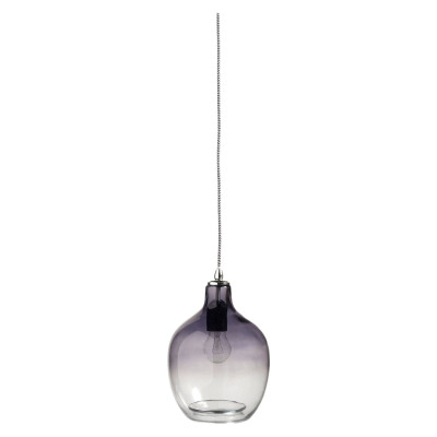 Hanglamp van glas met bubbelglas