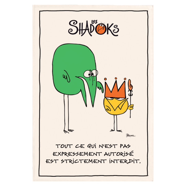 Shadoks Les theedoek