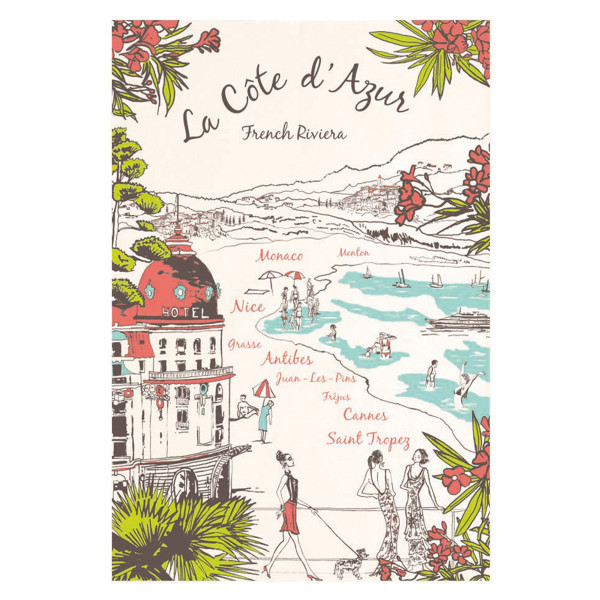 Ręcznik do herbaty Côte d'Azur