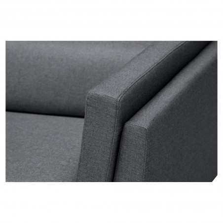 Lulu Corner Sofa Esquerda Fixa Pernas de Metal Encostos