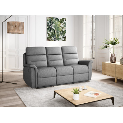 9222 sofá de relaxamento manual de tecido de 3 lugares