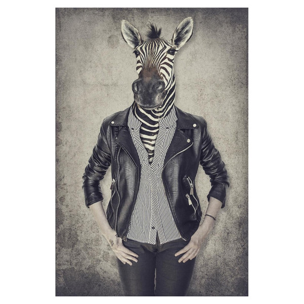 Placa de vidro Zebra