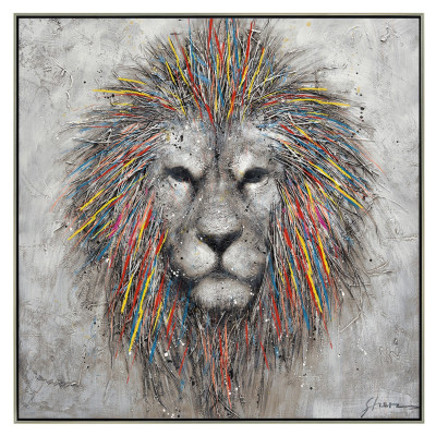 Pintura de retrato de leão
