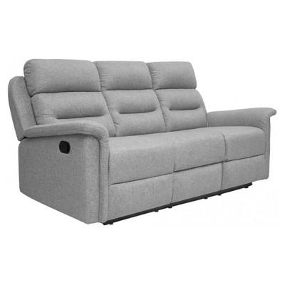 9222 Canapea de relaxare manuală din material textil cu 3 locuri