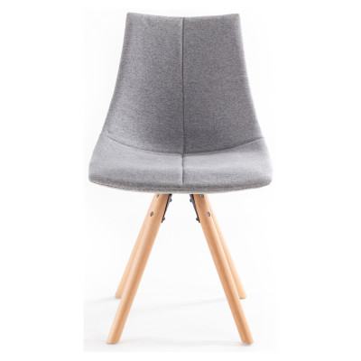 Set de 2 scaune din material textil A8305 cu picioare de fag