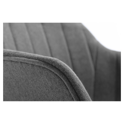 Set 2 scaune A8401 cotiere cu dungi din material textil