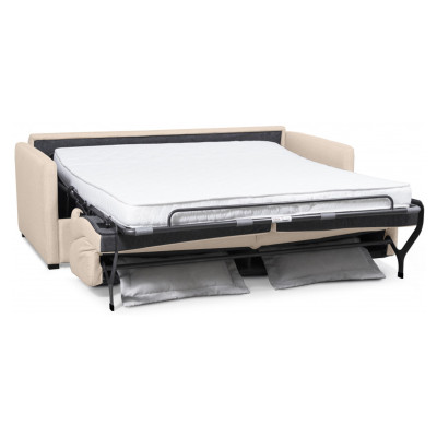 Alice 3-locuri canapea extensibilă sistem de dormit din material textil expres cu saltea 140x190