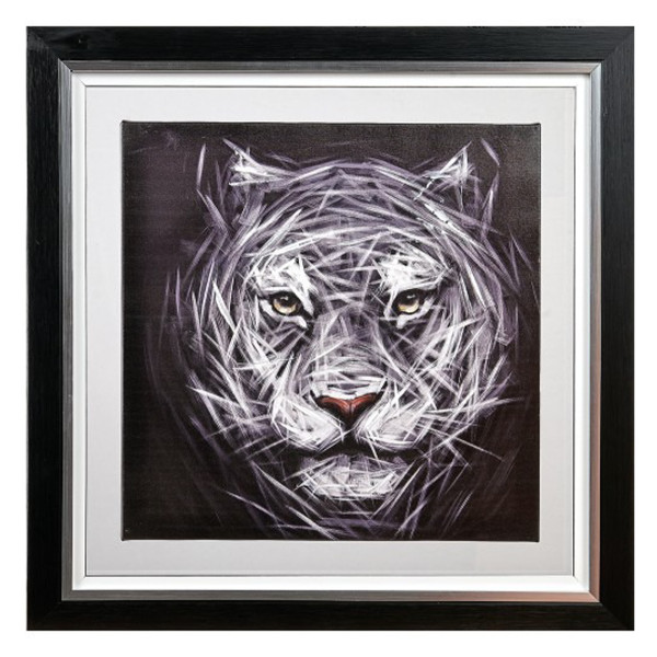 Portret Tiger acrilic panza