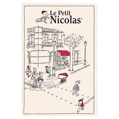Petit Nicolas în prosop de ceai din oraș