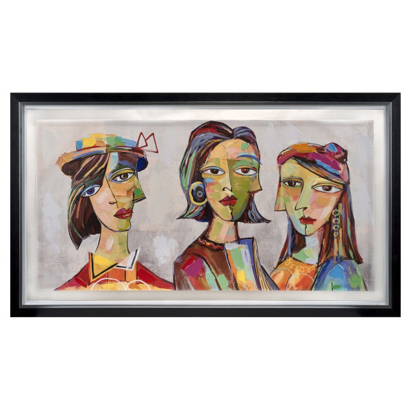 Akrylduk De tre kvinnorna