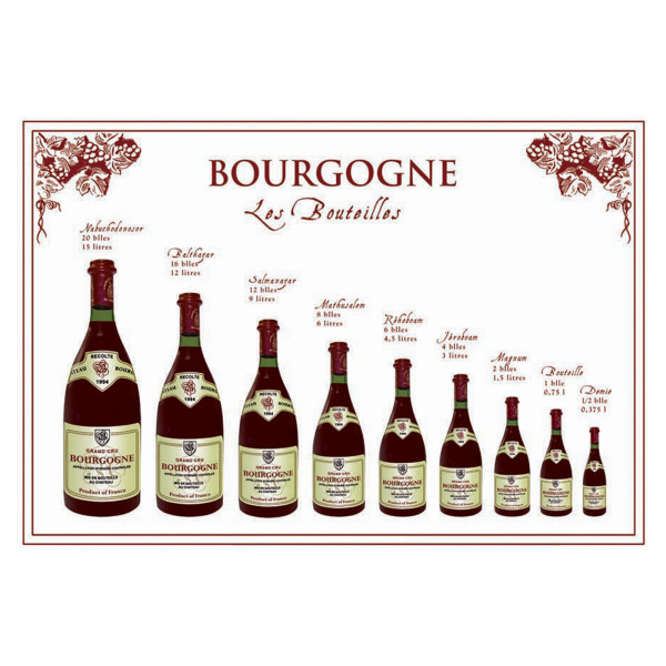 Bourgogne flaska kökshandduk