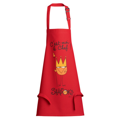 Shadok Roi matlagningsförkläde för barn Jag är den återvunna kocken