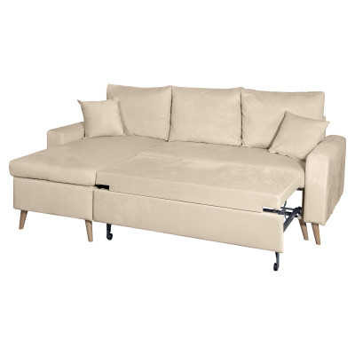 Artikel Reversible Velvet Corner Sofa