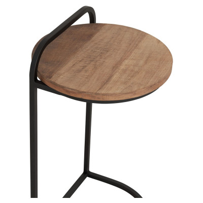 Stranska miza iz lesa iz tikovine Soho