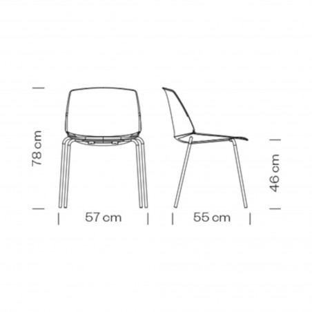 Elegantná stolička 1090
