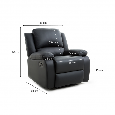 9121 manuálna relaxačná stolička